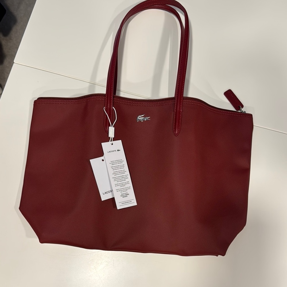 Lacoste Women's Red Tote Bag